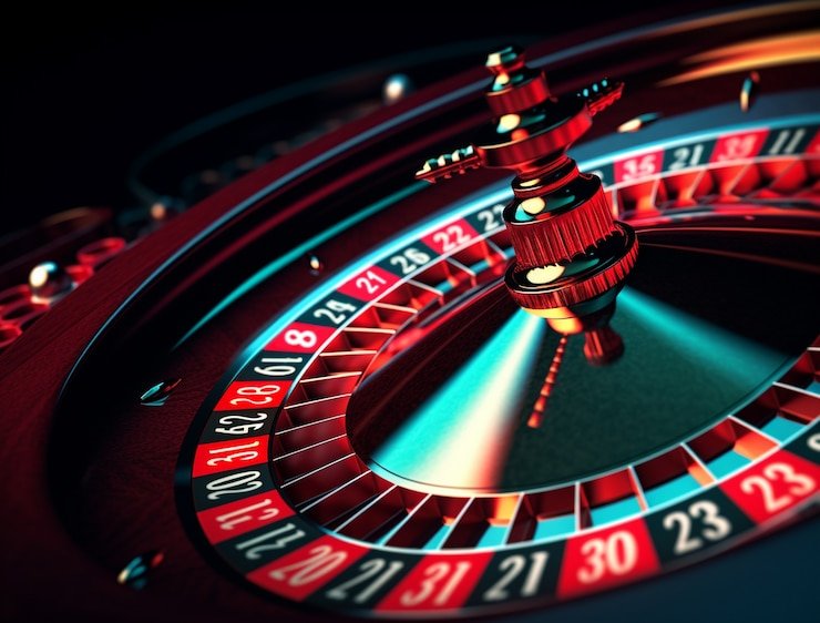 Meja French Roulette dengan dealer langsung di studio wakanda 123